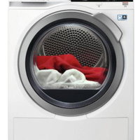 Uscator de rufe AEG T7DBE48S, Pompa de caldura, 8 kg, SensiDry, Sistem de filtrare OKOFlow, Tambur ProTex (Alb), AEG