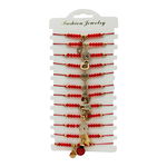 Set 12 Bratari Martisor Simboluri Combinate, cu margele, snur reglabil, 