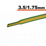 Tub termocontractibil galben-verde 3mm/ 1.5mm 0.5m, OEM