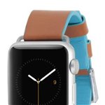 Ceasuri Barbati Case-Mate 38mm Apple Watchband Edged Leather - BrownBlue NO COLOR