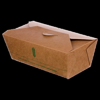 
Cutii Biodegradabile de Carton, Kraft, 1480 ml, M2, 200 buc
