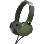 Casti audio, Sony, MDRXB550APG.CE7, EXTRA BASS, Difuzor neodim 30mm, Verde