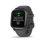 Ceas Smartwatch Garmin Venu SQ2 Slate Bezel Shadow Gray, Silicone Band 20mm, NFC, GPS, 5 ATM Water Proof, GARMIN