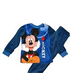Pijama din pluss, poliester, Mickey Mouse, bluemarin, Disney