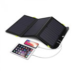 Panou fotovoltaic ALLPOWERS 21W USB / USB-C AP-SP-002-BLA si Powerbank 10000mAh, portabil