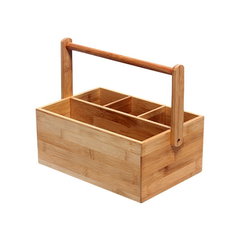 Suport tacamuri si condimente 30 x 21 cm, bambus - Zokura, Zokura