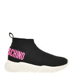 Pantofi sport slip-on cu aplicatie logo, Love Moschino