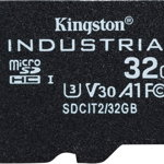 MicroSDHC Industrial Class 10 UHS-I 32GB + Adaptor, Kingston