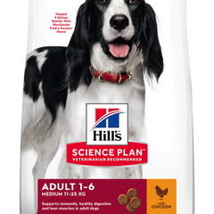 Hrana uscata caini, Hill's Science Plan Canine Adult Medium Chicken, 2.5 kg, Hills Hrana uscata caini, Hill's Science Plan Canine Adult Medium Chicken, 2.5 kg, Hills
