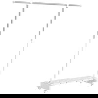 HOMCOM Uscător Vertical Extensibil cu Roți și Raft pentru Încălțăminte Alb | Aosom Romania, HOMCOM HOMCOM Uscător Vertical Extensibil cu Roți și Raft pentru Încălțăminte Alb | Aosom Romania, HOMCOM