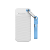 SSD Extern Pocket SSD USB 3.2 Gen 2 1TB White/L Blue Verbatiminclude doua carcase colorate