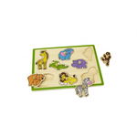 Puzzle cu maner - Animale salbatice, Viga, Viga