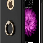 Husa Apple iPhone 7 Plus, Elegance Luxury 3in1 Ring Black, MyStyle