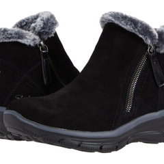 Incaltaminte Femei SKECHERS Easy Going - High Zip Black, SKECHERS
