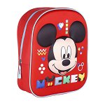Ghiozdan Mickey Mouse Roșu (25 x 31 x 10 cm), Mickey Mouse