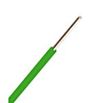 Conductor cu izolaţie din PVC H07V-U 1,5mm² verde, folie, Schrack