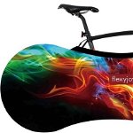FlexyJoy Geantă universală flexibilă pentru bicicletă, cu sistem ușor de fixat și husă de transport (FJB720), FlexyJoy