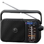 Radio portabil PANASONIC RF-2400DEG-K, AM, FM, negru