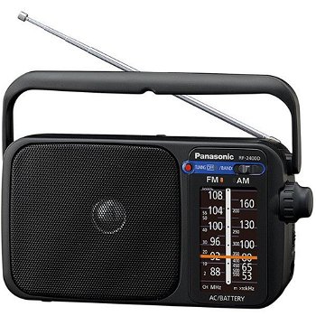Radio portabil PANASONIC RF-2400DEG-K, FM, negru