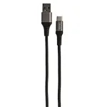 Cablu de date USB Grixx Optimum, USB-C (m) la USB-C (m), impletit, 3 metri, negru