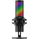 Microfon gaming HyperX QuadCast 2 S pentru Streamers/Content Creators cardioid USB-C 32-bit bit depth 192kHz sampling rate 100+ LED-uri