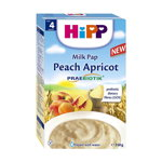 Cereale HIPP cu Piersici si Caise, 250 g, de la 4 luni