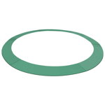 vidaXL Bandă de siguranță trambulină rotundă de 3,96 m, verde, PE, vidaXL