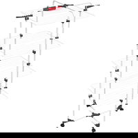 Uscator rufe Vileda Mixer 4, 8 aripi independente, pe roti, 71x71x169cm