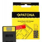 Încărcător USB Smart Dual LCD PATONA Pentru Canon NB-13L PowerShot G5X G7 X Mark II G9X-141671, Patona