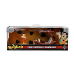 Set Masinuta Metalica Flintmobilul Scara 1:32 si Figurina Fred Flintstone, Jada Toys