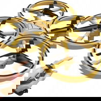 Drona OZN interior/exterior, Controlat prin gesturi, Rotire 360 grade, Leduri incorporate, Amewi