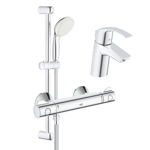 Set complet baterii baie dus cu termostat Grohe Grohtherm 800-Gro115