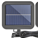 Lampa solara de perete Sl F120 6 x COB LED putere 25W 5000K cu panou solar senzor miscare Neagra, GAVE