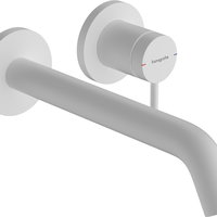 Baterie lavoar Hansgrohe Tecturis S cu pipa 225mm  montaj incastrat  necesita corp ingropat  alb mat, Hansgrohe