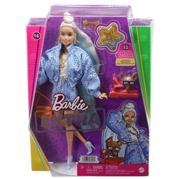 Papusa Barbie Extra cu bandana, Barbie