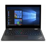 Notebook / Laptop 2-in-1 Lenovo 13.3'' ThinkPad L390 Yoga, FHD IPS Touch, Procesor Intel® Core™ i5-8265U (6M Cache, up to 3.90 GHz), 8GB DDR4, 256GB SSD, GMA UHD 620, Win 10 Pro, Black