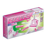 Joc de constructie magnetic Geomag Pink, 22 piese