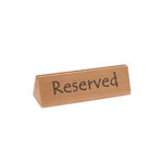 Semn de masa cu text Reserved din lemn durabil 152x44x(H)44 mm Hendi, HENDI