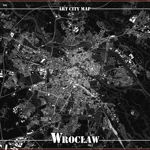 Poster decorativ Art-Harta - Wroclaw, Art-Map