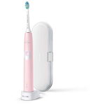 Periuta de dinti sonica electrica Philips Sonicare ProtectiveClean HX6806/03, 62000 miscari/minut, 1 mod de curatare, 2 intensitati, senzor presiune, functie BrushSync, 1 cap de periere, toc de transport, Roz pastel