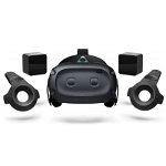HTC Cosmos Elite Virtual Reality Headset (Kit), 99HRT002-00; Display: 1440 x 1700 pixels per eye (2880 x 1700 pixels combined); Screen size (inches): 3.4"; contents: 2 x VIVE Base Station 1.0, Cosmos Elite headset, 2 x VIVE Controller (with lanyard)., HTC