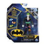 Figurina Batman, Joker articulata cu 3 accesorii surpriza, 10 cm, Spin Master, 
