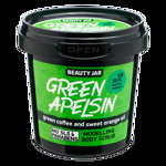 Scrub modelator pentru corp, cu cafea verde si ulei de portocala, Green Apelsin, Beauty Jar, 200 g, Beauty Jar