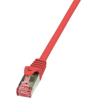 logilink Cablu Cat.6 S/FTP PIMF PrimeLine 0,5m, roșu, logilink