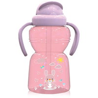 Biberon Sport cu Pai si Manere 325ml Animalute Pink, Lorelli