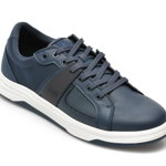 Pantofi sport ALDO bleumarin, MAKAU410, din material textil si piele ecologica