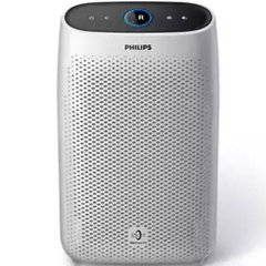 Purificator de aer Philips AC1215/10, CADR 270m3/ora, 50W, Filtru HEPA NanoProtect, Senzor calitate aer, Tehnologie VitaShield, Alb