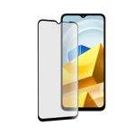 Folie sticla telefon compatibila Xiaomi Poco M5, Full Glue, 111D, Black, HTPMAG
