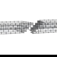 Gossi padoc pentru caini de exterior, 55,3 m2, otel, Gossi