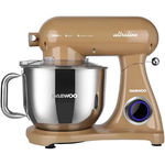 Mixer cu bol Daewoo UltraLine DHM300C, 3000 W, 6 trepte de viteza + functia Pulse, bol 6 L, picioruse din silicon, Rosu, Daewoo